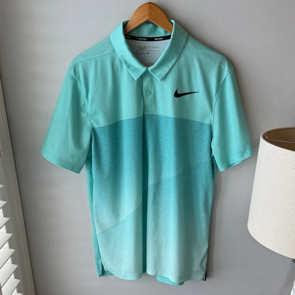 Nike Golf Dri-fit‎ Performance Teal Polo